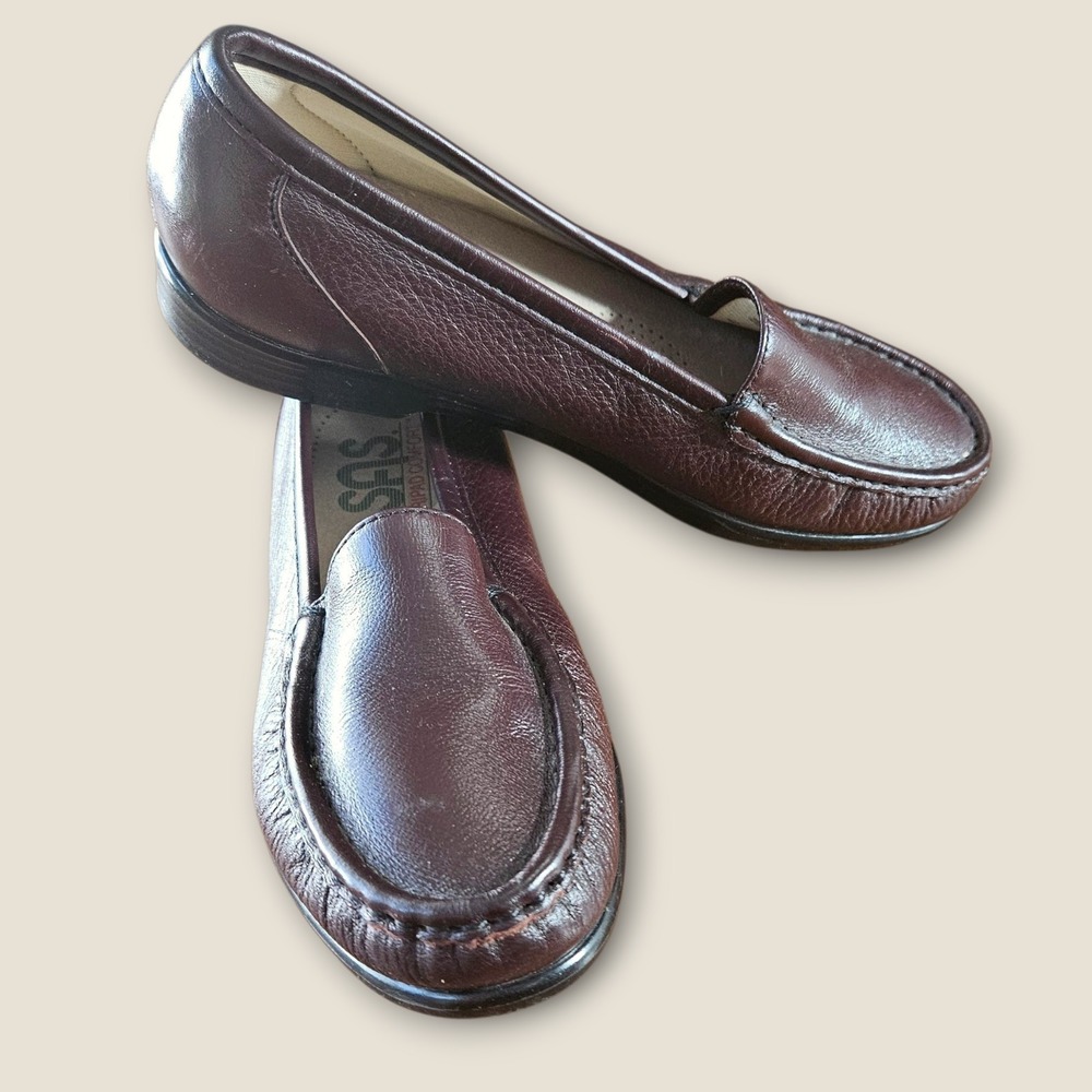 SAS‎ Tripad Comfort Leather Loafers Womens Size 6 M Made in USA Brown